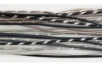 Vaessen Creative • sieraden kit alu-stems 40cmx2mm zilver-zwart 27st.