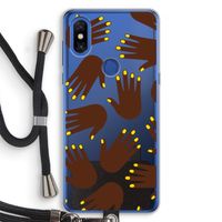 Hands dark: Xiaomi Mi Mix 3 Transparant Hoesje met koord