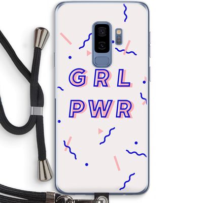 GRL PWR: Samsung Galaxy S9 Plus Transparant Hoesje met koord