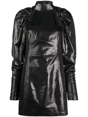 ROTATE BIRGER CHRISTENSEN robe courte à fronces - Noir