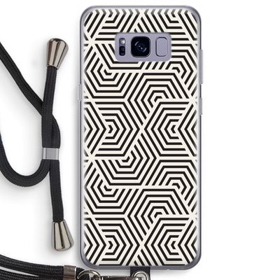 Magic pattern: Samsung Galaxy S8 Plus Transparant Hoesje met koord