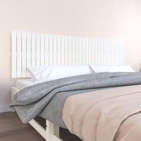 Wandhoofdbord 204x3x60 cm massief grenenhout wit