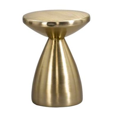 Bijzettafel Amara - goudkleurig - 48xØ36 cm - Leen Bakker