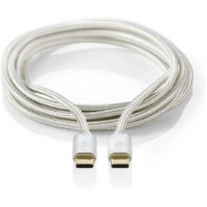 USB 3.1-kabel (Gen1) | Type-C male - Type-C male | 1,0 m | Aluminium