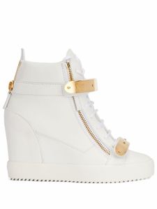 Giuseppe Zanotti baskets compensées Coby - Blanc