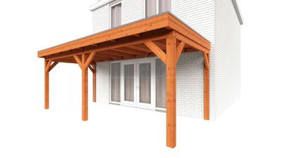 Trendhout Aanbouwveranda Ancona 600x330 cm - plat dak- - Hout- Trendhout