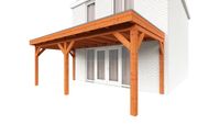 Trendhout Aanbouwveranda Ancona 600x330 cm - plat dak- - Hout- Trendhout