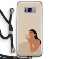 Fresh coffee: Samsung Galaxy S8 Plus Transparant Hoesje met koord