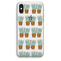 Sansevieria: iPhone XS Max Transparant Hoesje
