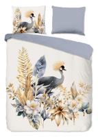 Good Morning Dekbedovertrek "bloemen en vogels" - Multi - (240x200/220 cm) - Katoen - thumbnail