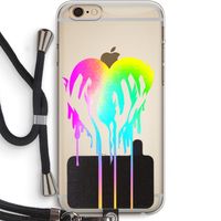 Hold My Heart: iPhone 6 PLUS / 6S PLUS Transparant Hoesje met koord