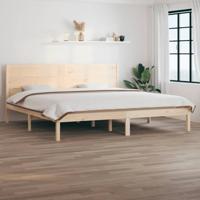 Bedframe zonder matras massief grenenhout 200x200 cm