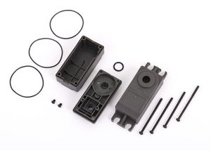 Traxxas - Servo case, plastic (top, middle, bottom)/ gaskets/ hardware (for 2275 servo) (TRX-2276)