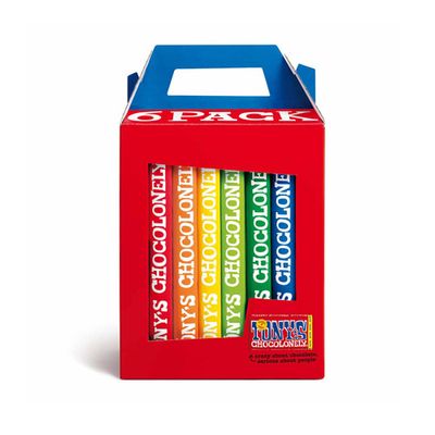 Tony&apos;s Chocolonely - Tony&apos;s regenboog Classic 6-pack