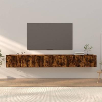 Tv-wandmeubels 3 st 100x34,5x40 cm gerookt eikenkleurig