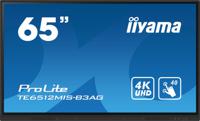 iiyama TE6512MIS-B3AG beeldkrant Kiosk-ontwerp 165,1 cm (65") LCD Wifi 400 cd/m² 4K Ultra HD Zwart Touchscreen Type processor Android 11 24/7