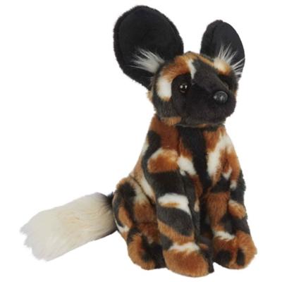 Pluche bruine Afrikaanse wilde hond/hyenahond knuffel - 28 cm - Dieren knuffels