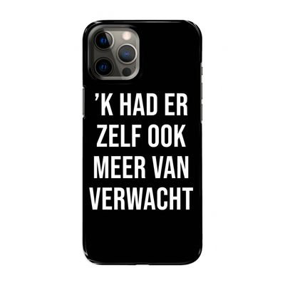 Meer verwacht - Zwart: Volledig geprint iPhone 12 Pro Max Hoesje