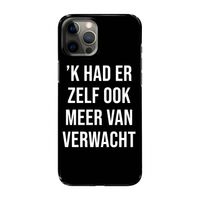 Meer verwacht - Zwart: Volledig geprint iPhone 12 Pro Max Hoesje