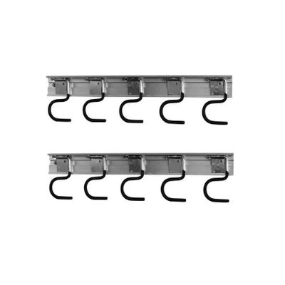 10 Stuks tuingereedschap ophanghaken op rail