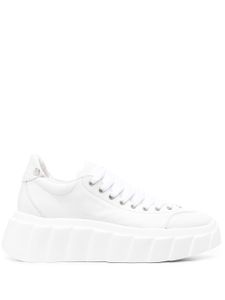 AGL baskets Blondie Ties en cuir - Blanc