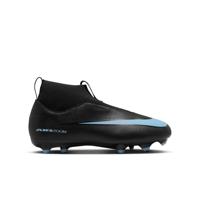 Nike Zoom Mercurial Superfly 10 Academy Gras / Kunstgras Voetbalschoenen (MG) Kids Zwart Lichtblauw