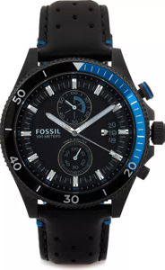 Horlogeband Fossil CH2934 Leder Zwart 22mm