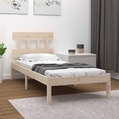 Bedframe massief hout 90x200 cm