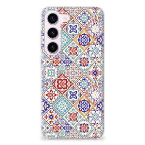 Samsung Galaxy S23 TPU Siliconen Hoesje Tiles Color