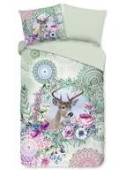 HIP Dekbedovertrek "mandala's en een hert" - Multi - (140x200/220 cm) - Katoen Flanel