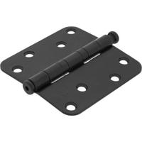 DX kogellagerscharnier - 89x89 mm - afgeronde hoek - zwart