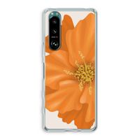 Orange Ellila flower: Sony Xperia 5 III Transparant Hoesje