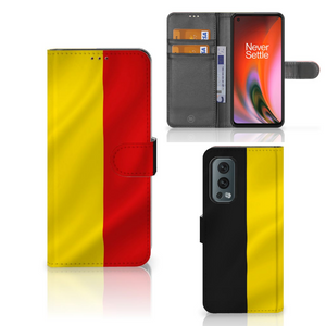 OnePlus Nord 2 5G Bookstyle Case Belgische Vlag