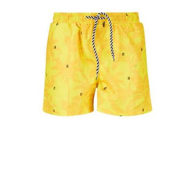 Retour Denim zwemshort Zeb met all over print geel Retour Denim zwemshort Zeb met all over print geel