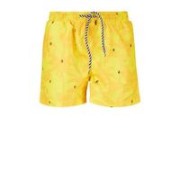 Retour Denim zwemshort Zeb met all over print geel - thumbnail