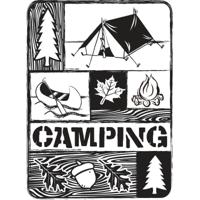 Vaessen Creative • embossing folder camping