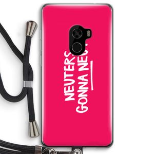 Neuters (roze): Xiaomi Mi Mix 2 Transparant Hoesje met koord