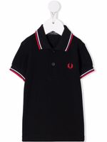 Fred Perry Kids polo à bords rayés - Bleu
