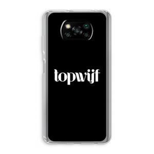 Topwijf Zwart: Xiaomi Poco X3 Pro Transparant Hoesje