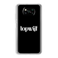 Topwijf Zwart: Xiaomi Poco X3 Pro Transparant Hoesje
