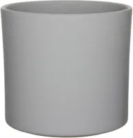 Mica Decorations bloempot Era rond 28x26cm grijs mat