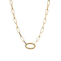 iXXXi Schakel Ketting Square Chain Goud - thumbnail