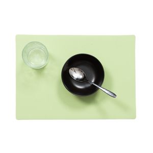 Stevige luxe Tafel placemats Plain mintgroen 30 x 43 cm