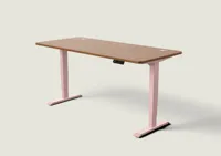 Desktronic HomePro bureau Zachtroze / Walnoot / 180x80 cm