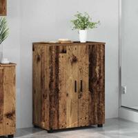 Badkamerkast Oud Hout 60 x 35 x 80 cm Bewerkt hout & Metaal