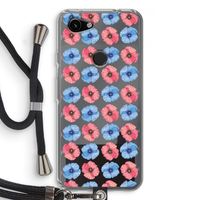 Klaproosjes: Pixel 3a Transparant Hoesje met koord