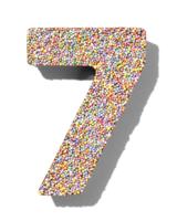 HEMA Chocolade feestcijfer 7 met discodip