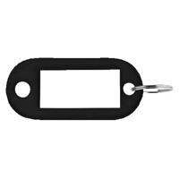 Sleutellabel pavo kunststof zwart 100 stuks