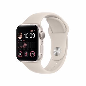 Refurbished Apple Watch SE 2022 GPS 40mm Sterrenlicht Licht gebruikt