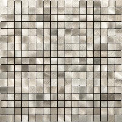 Zelfklevende Mozaïek Tegel - Afimera Mini Blokjes - Geborsteld Goud - 265x265x4mm
